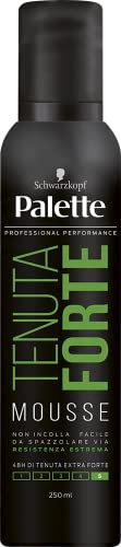 Schwarzkopf Palette Mousse per Capelli Tenuta Forte 48 h, Leggera, Non Incolla o Appesantisce, per Capelli Morbidi e Luminosi, 250 ml