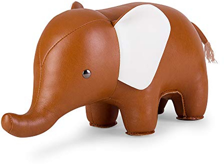 Züny, ZCBV0233T, elefant, bokstöd, dörrstopp, 1 st, 1 kg (brun/vit)