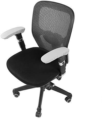 AUNMAS Funda para Reposabrazos de Silla de Oficina, Funda para Reposabrazos Elástica Estirable, Protector de Brazo para Silla de Ordenador Extraíble para Silla de Escritorio (Gris)