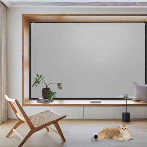 Estores para Ventanas 50 x 135 cm, Protección Térmica de Pantalla, de La Intimidad, Fácil Instalación Viajes Portátiles Cortada a Medida con Nanocinta para Claraboyas, Gris