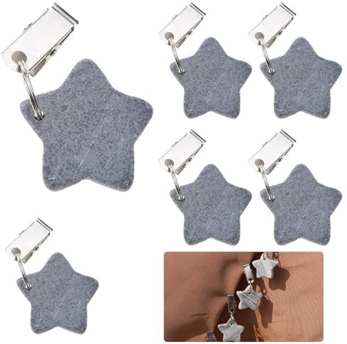 Aweisile Pesi per Tovaglie 6 Pezzi Pesi per Tovaglia Pesi per Tovaglie Pesanti Pesi Fermatovaglia Pesi Tovaglia per Tavoli Tavola all’Aperto Clip Ciondolo per Picnic Feste Matrimoni Campeggio Giardino