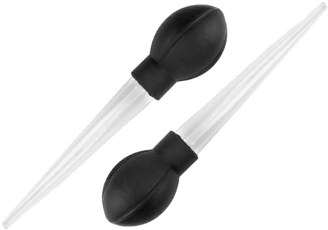 BIUDECO Absorbedor de Agua para Bandejas de Macetas 2 Unidades Pipeta Grande y Ventosa Extractor de Agua Negro para Evitar Riego Excesivo Macetas Herramienta Versátil para Cuidado de