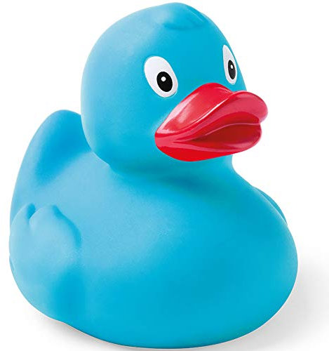 eBuyGB Rubber Duck Floating Bath Time Toy for Children, Light Blue, Pack of 1