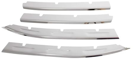OMAC Kühlergrill Leisten Grillleisten für VW Tiguan 2020-2024 Edelstahl Silber 4tlg
