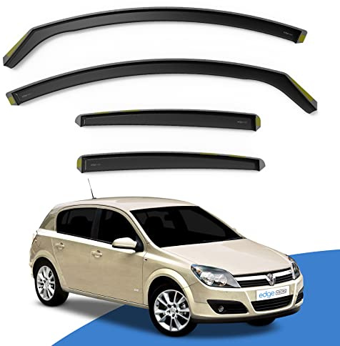 EdgeVisors Wind Deflectors for Vauxhall Astra H MK5 5 Door Hatchback 4pc | 4pc Set, In-Channel Rain Guards & Accessories