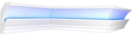 2 Meter Lichtprofile LED Indirekte Beleuchtung LED Stuck Leiste Stuckleisten Styroporleisten Profil BL 14