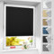 BelleMax Plissee ohne Bohren verdunkelung, Thermo Plisseerollo Klemmfix, Schwarz 70x120cm(BxH), Verdunklungsplissee 100% lichtundurchlässig für Fenster, Blickdicht Sichtschutz Sonnenschutz