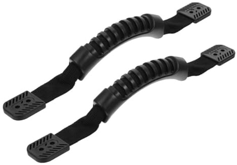 Sarini 2 Asas para Kayak,cómodas Asas de Transporte de Montaje Lateral,Asas de Transporte de PVC,Correa Moldeada,Mango de Correas,Kit de Accesorios de Repuesto