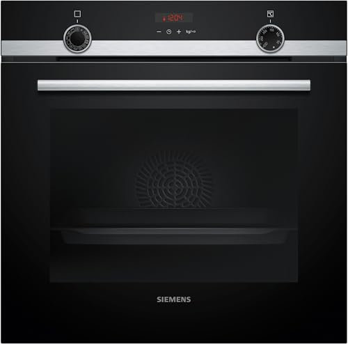 Siemens HQ574AER3, iQ300, forno da incasso con supporto per vapore, 60 x 60 cm, pulizia pirolisi, riscaldamento rapido, 10 programmi automatici, aria calda 3D, estrazioni telescopiche, acciaio inox
