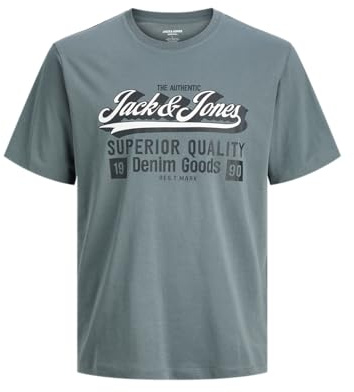 JACK & JONES Jjelogo tee SS Oneck 2 Col Aw25 Noos Pls Jjelogo tee SS Oneck 2 Col Aw25 Noos Pls Hombre (Pack de 1)
