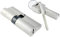 SchließZylinder Doppel Offene Schloss Zylinder 55 60 70 80 90mm Zylinder Wohnzimmer Schloss Griff Messing Schlüssel Kupfer Zylinderschloss(DC-60MM)