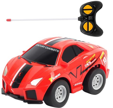 Ligeinsrk Toddler Remote Control Car, Mini Baby Remote Control Toy, Eco-Friendly & Reliable Toddler Toys for Boys Girls Kids 3-5 Year Old Birthday Gift, Red, Car, Baby To