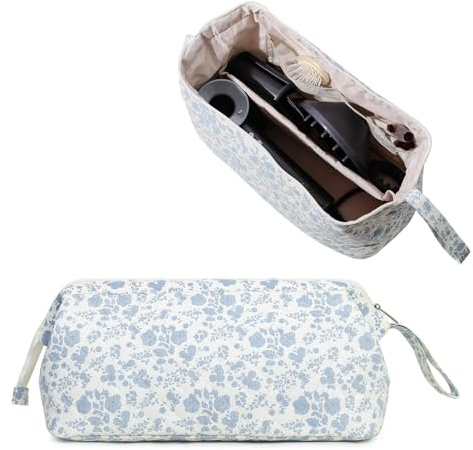Large Quilted Hair Tools Travel Bag for Hair Dryer Aesthetic Cute Dustproof Travel Organizer Flat Curling Iron Travel Organizer