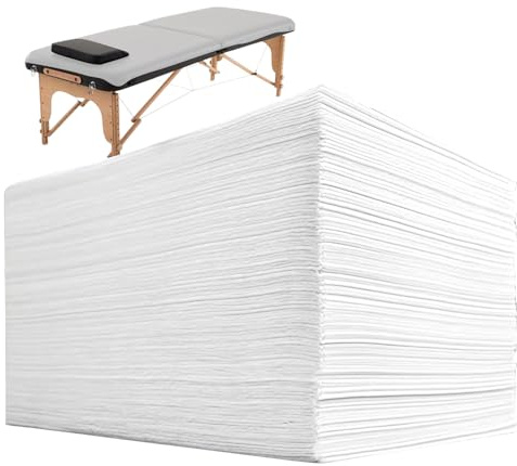 BORDEAG Massagelakan, 100 st 80 x 180 cm, överdrag för massagebårar, skyddande överdrag för spass, kosmetika, bord, hotell, massage, sjukhussängar, vit