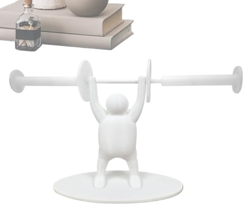 Supporto per carta igienica con scultura di sollevamento, stampa 3D, divertente statua porta asciugamani, supporto per rotolo per tavolo da pranzo