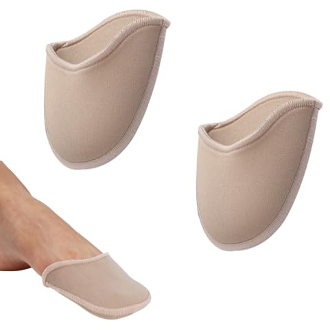 COYUN 1 pares protectores de dedos pie de ballet, cubiertas de tela para dedos del pie, almohadillas para los dedos del pie en punta, cojines suaves para mujeres, Ballet Toe Pads Almohadillas largo