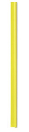 Durable 290106 - Dorsino Rilegafogli, Lunghezza 297 mm, Capacità 60 Fogli, Dorso 6 mm, Larghezza 13 mm, Giallo, Confezione da 100 Pezzi