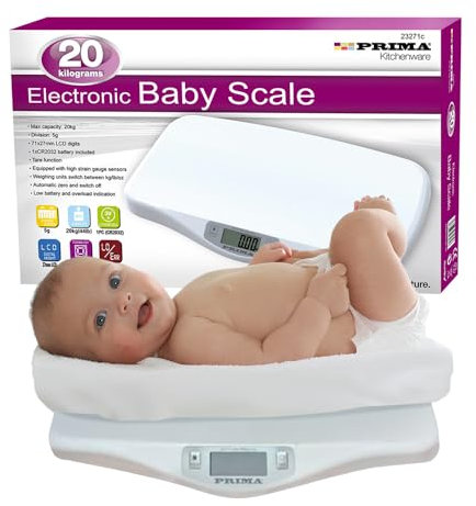 Electronic 20Kg Baby Scale - Suitable For Baby/Infant/Toddler Body Weighing, Also Used To Weigh Pets | Digital Scale Ideal For Bathrooms | Instant Newborn Baby Health Check