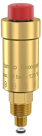 Flamco Flexvent 1/8 - 3/8 - Purgeur d'air automatique - Purgeur d'air pour radiateur et chaudière - 27780