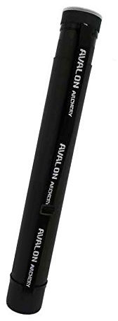 AVALON Teleskop Röhrenköcher ausziehbar 62–102 cm für ca. 16 Pfeile – Stabiler Kunststoff-Pfeilköcher mit Schultergurt, verstellbare Länge, Robustes Bogensport Zubehör in Schwarz