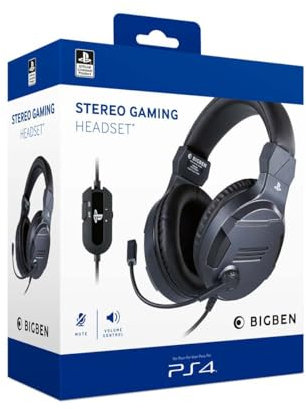 Casque Gaming Filaire stéréo, licencié Sony, pour PS4,PS5 (Titane)
