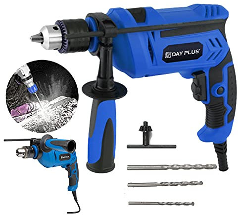 Bohrmaschine, Schlagbohrmaschine 850W 3000 RPM, Hammer und Bohrer 2 in 1, Tiefenanschlag und Schnellspann-Bohrfutter, verstellbarer Zusatzhandgriff