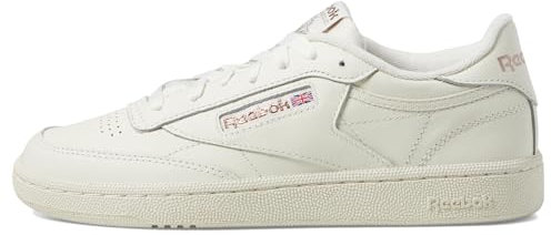 Reebok Women's Club C 85 Classic Lace Up Sneakers, Chalk/Chalk/Rose Gold, 36 EU