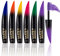 MKNZOME Set di Mascara colorato, 6 Colori Mascara in fibra 3D, Impermeabile Lunga Durata e Allungamento Volumizzante Incurvante, Creando un Glamour Trucco Occhi, Regalo Mascara di Colore per Donna#1