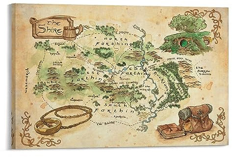 Generic Mittelerde Herr der Ringe Poster (12) Druck Leinwand Poster Home Modern Wohnzimmer Dekor 40 x 60 cm