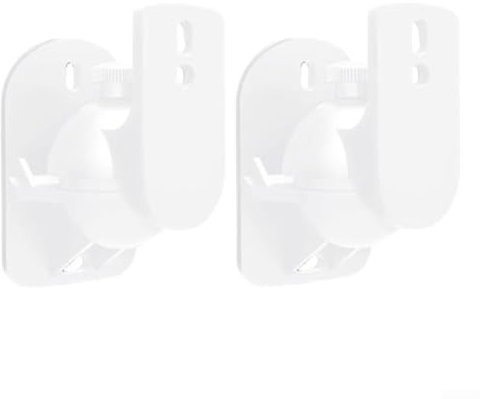 Morsetto regolabile affidabile per montaggio a soffitto per altoparlante satellitare, installazione rapida (bianco)