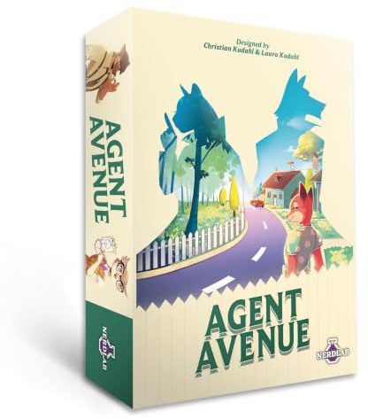 Nerdlab Games Agent Avenue, strategiskt kortspel, 2-4 spelare, 10-15 minuters speltid, från 8 år, på rekommendationslistan för årets spel 2025, tysk version