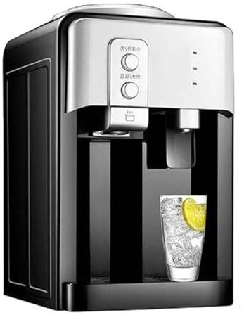 Distributore di acqua fredda e calda con fabbricatore di ghiaccio, distributore di acqua calda e fredda a caricamento dall'alto, facile da installare, piccola fontana da tavolo for ufficio domestico