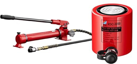 Pompa idraulica manuale 10T-100T, kit martinetto, martinetto idraulico, cilindro di sollevamento con retrazione automatica(30T/66138lb-2in Stroke)