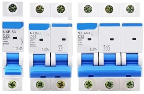 Mini disjoncteur NXB-63 courbe D 1P 2P, interrupteur pneumatique DZ47, mise à niveau, 1 pièce(2P,63A)