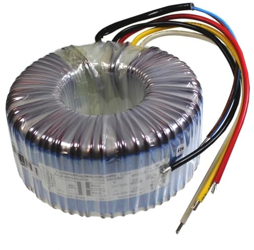 Lumonic transformador toroidal 500VA 2x30V para sistemas de audio, industriales, halógenos y de vía - tensión de entrada 230V - tensión secundaria 60V - modelo RTO-826060