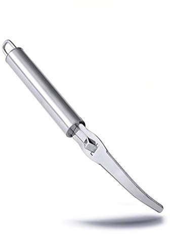 Acciaio inossidabile arancione Coltello Agrumi con ziselier gancio Citrus