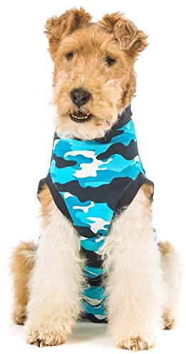 Suitical Recovery Suit Hund, M, Blau Camouflage