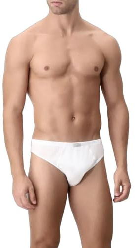 6 MINI SLIP MUTANDA UOMO CAGI ART 1208 100% FILO DI SCOZIA BIANCO 4 5 6 7 (4)