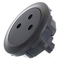 Legrand 067911 Enjoliveur Céliane pour Prise de Courant Surface, 2P+T, Finition Noire