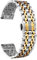 BINLUN Edelstahl Uhrenarmbänder 12mm-24mm SmartWatch Ersatzband Metall uhrarmband für Damen&Herren 6 Farbe kompatibel mit Samsung Galaxy Watch 6, kompatibel mit Garmin Vivoactive 3(gold tone,18mm)