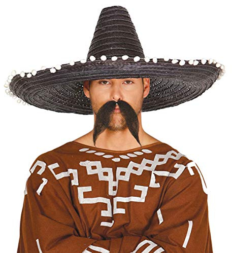 FIESTAS GUIRCA | Sombrero Mexicano de Paja (60 cm) - Accesorio de Fiesta para Celebraciones de Verano y Graduaciones - Ideal para Eventos Temáticos de México y Fiestas de Disfraces - Adulto Unisex