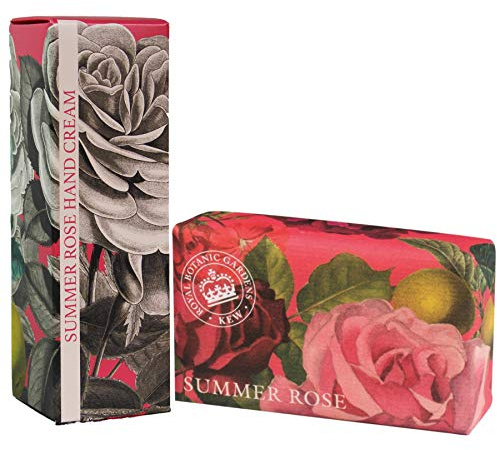 Royal Botanic Gardens KEW Hand Cream & Shea Butter Set - Summer Rose