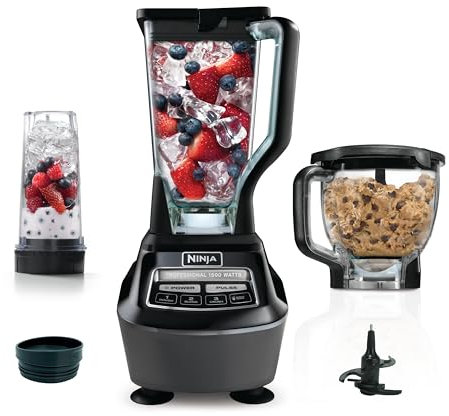 Ninja Mega Kitchen System, 1500W, 72oz Pitcher, 8-Cup, Black, BL770AMZ