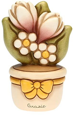 THUN - Vasetto Decorativo con Fiori - Bomboniere e Accessori per la Casa - Ceramica - Ø 9,5 cm; 16,5 cm h