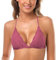 SHEKINI Women's Lace Bralette Sexy Triangular Bra Front Fastening with Removable Pads Backless Bras Plus Size, Peach, XL