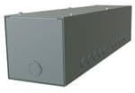 CGT1244, Wire Ducting & Raceways, Type 1 Gutter Trough, w/KO - 4X4X12 - Steel/Gray
