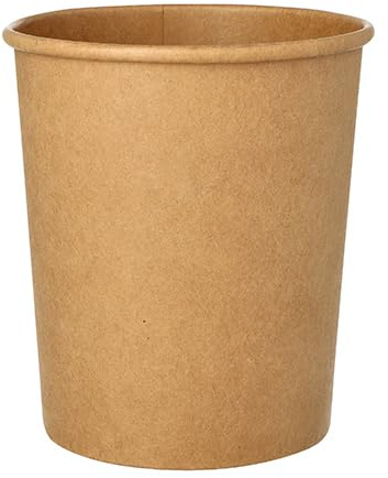 Starpak 500 soppkoppar, kartong rund 940 ml Ø 11,5 cm – 13 cm brun
