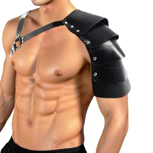 ZEOABSY Harness Belt Costume for Men, Adjustable Mens Leather Body Harness, Sexy Chest Shoulder Harness Belt Outfits for Parties Nightclub Cosplay Clubwear & Fashion Statement #92