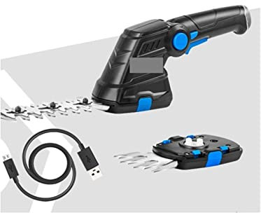 Cortasetos, Recortadora de setos eléctrica 2 en 1, cortacésped inalámbrico de 20V, podadora de batería, herramientas de jardín, tijeras, recortadora de arbustos for césped(3.6V Trimmer)