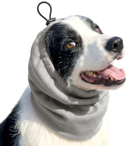 Dog Cooling Bandana, Breathable Pet Cooling Collar Snood for dogs, Instant Cooling Neck Wraps Ice Scarf for Summer (M)